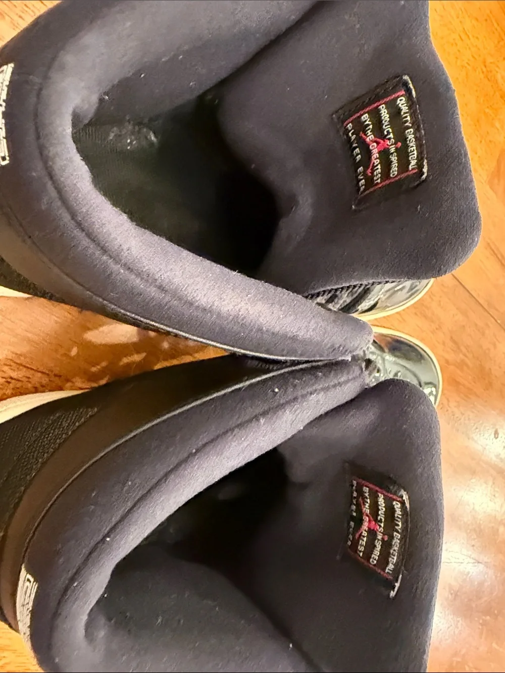 jordan Black High-Top Sneakers with Cream Midsole and Burgundy Outsole 10.5